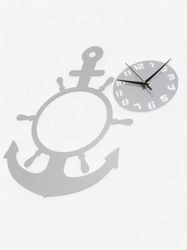 Часы настенные интерьерные &laquo;Якорь&raquo;, 3D, наклейка, 45&times;31 см
