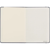 Бизнес-блокнот Attache А5 (148x218 мм), ЭССЕ,балакр,80л.,резин,клетка,синий