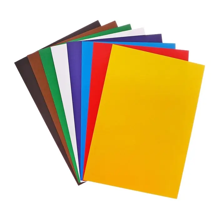 Набор для детского творчества А4, 8 листов картон цветной немелованный + 8 листов бумага цветная двусторонняя, в папке Набор для детского творчества А4, 8 листов картон цветной немелованный + 8 листов бумага цветная двусторонняя, в папке