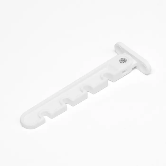 Ограничитель открывания окна ТУНДРА, 4-х позиционный, ПВХ, гребенка, белый