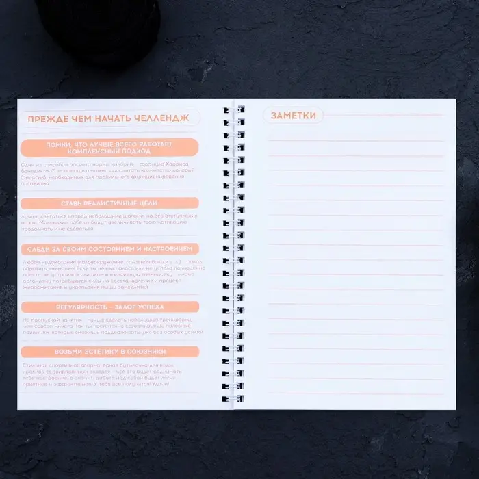 Дневник тренировок &laquo;Авокадо&raquo; на пружине, 25 листов