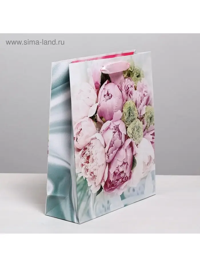 Пакет подарочный ламинированный, упаковка, &laquo;Радости!&raquo;, ML 23&times;27&times;11.5 см