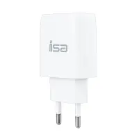 Сетевое зарядное устройство с кабелем USB на Type-C + 2 USB 2.4A HS25 ISA белое