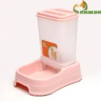 Автокормушка 1.5 л, 23.5&times;16&times;24 см, розовая