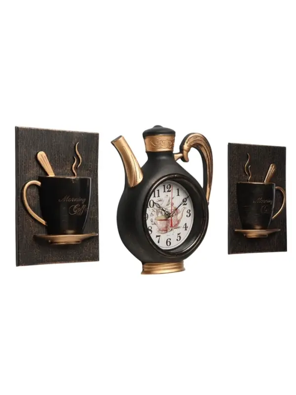 Часы настенные интерьерные для кухни &laquo;Сангино&raquo;, бесшумные, 26.5&times;24 см, черная медь, от батарейки 1&times;АА