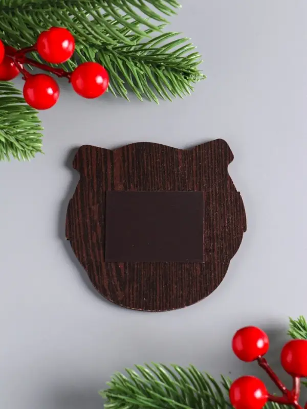 Магнит новогодний подкова "Тепла и уюта" 7х7 см