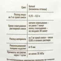 Гипс умный 3 кг SAMARAGIPS СКУЛЬПТОР скульптурно-литьевая смесь для 3D литья