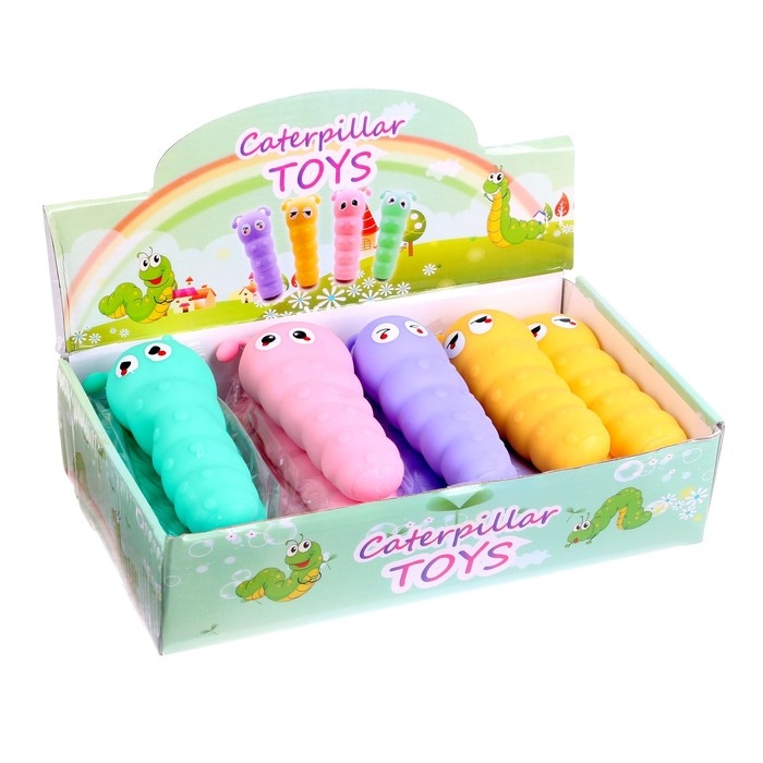 Мялка «Гусеница», цвета МИКС Мялка «Гусеница», цвета МИКС