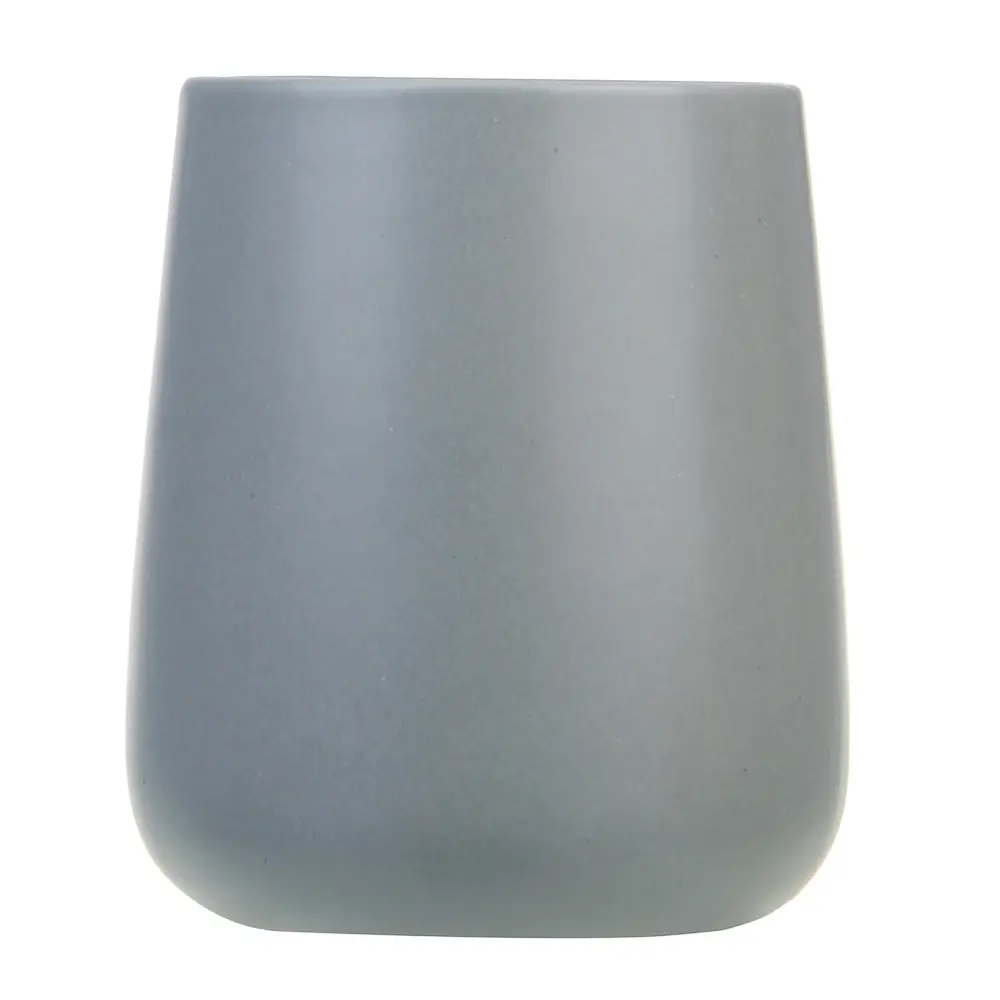 VETTA Стакан для ванной комнаты, 400 мл, 10,4x9x9 см, керамика, "Космос", серый