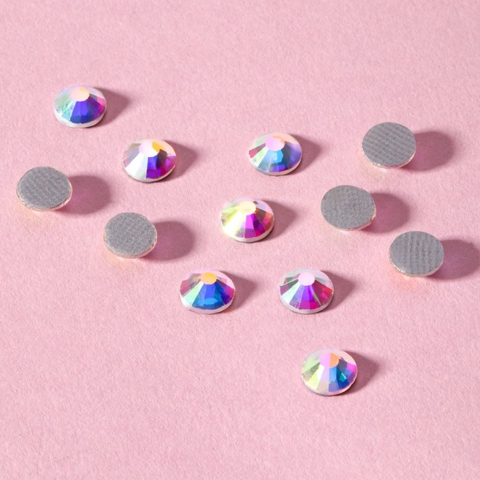 Стразы термоклеевые «Усечённый конус», с голографией, стеклянные, SS20, d = 4,6 мм, 100 шт Стразы термоклеевые «Усечённый конус», с голографией, стеклянные, SS20, d = 4,6 мм, 100 шт