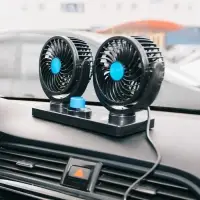 Вентилятор салона TORSO, 12 В, двойной, поворотный 360&deg;