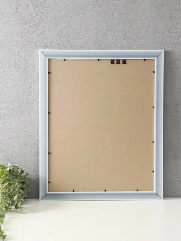 Фоторамка для фото 40х50 см "Luxe Elegance" пластик, белый, (пластик экран)