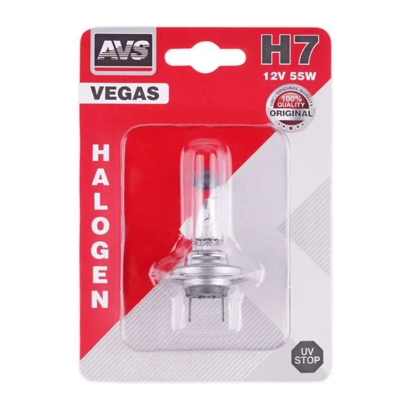 Галогенная лампа AVS Vegas в блистере H7.12V.55W.1шт.