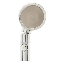 Лейка для душа ZEIN Z0014, пластик/нержавейка, 3 режима, микроскопические точки, цвет хром