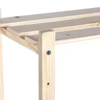 Стеллаж деревянный 5 полок 142 х 50 х 28 см, с регулируемыми полками