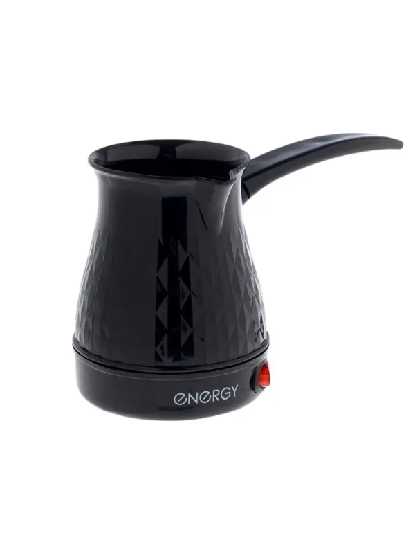Турка электрическая Energy EN-293, 600 Вт, 300 мл, 60 см, термостойкий пластик, чёрная