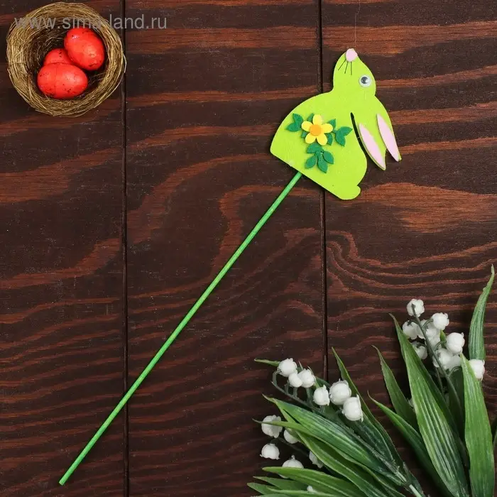 Топпер-декор «Кролик с цветочком» Топпер-декор «Кролик с цветочком»