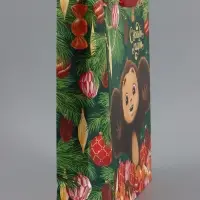 Пакет подарочный новогодний &laquo;С Новым годом!&raquo;, 31&times;40&times;11.5 см, упаковка, Чебурашка