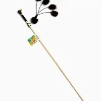 Дразнилка - удочка &laquo;Норковый пушок&raquo;, на деревянной палочке, цвет МИКС