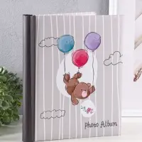 Фотоальбом "Воздушный мишка" 10 "магнитных"листов 23X28см, пер-т внутр.спираль Фотоальбом "Воздушный мишка" 10 "магнитных"листов 23X28см, пер-т внутр.спираль