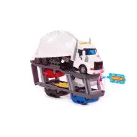 Автомобиль-тягач "Профи", инерц., свет и звук, 4 автомобиля и каска в компл. 27003