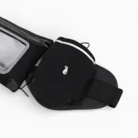 Сумка поясная туристическая, влагозащитная, 52&times;13 см, черная