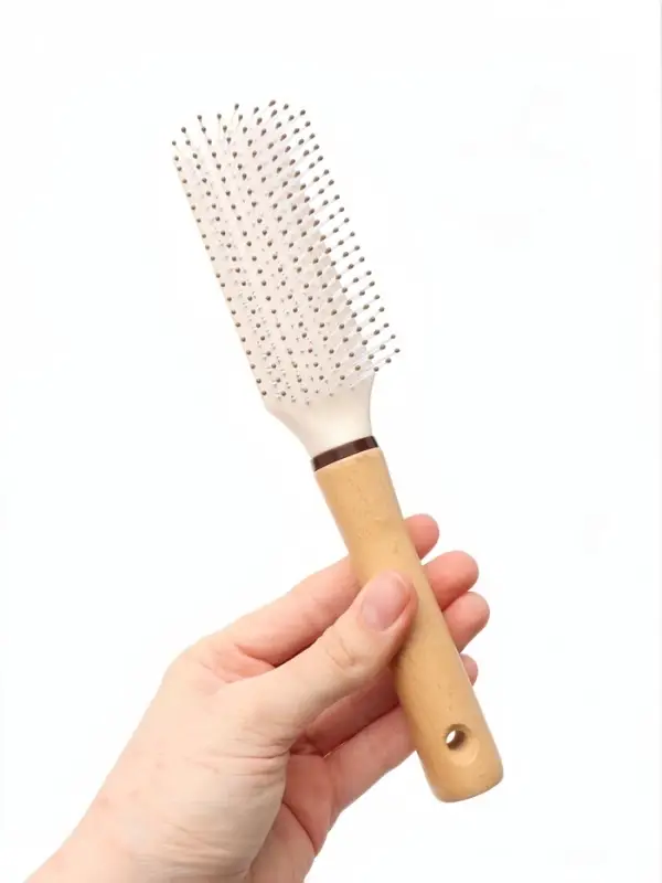 Расчёска массажная, 24&times;5 см, с деревянной ручкой