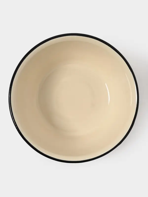 Миска эмалированная, 2 л, слоновая, кости