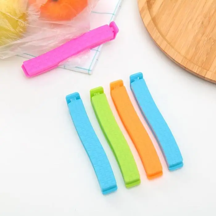 Зажимы для пакета, 11 см, 5 шт, цвет МИКС Зажимы для пакета, 11 см, 5 шт, цвет МИКС