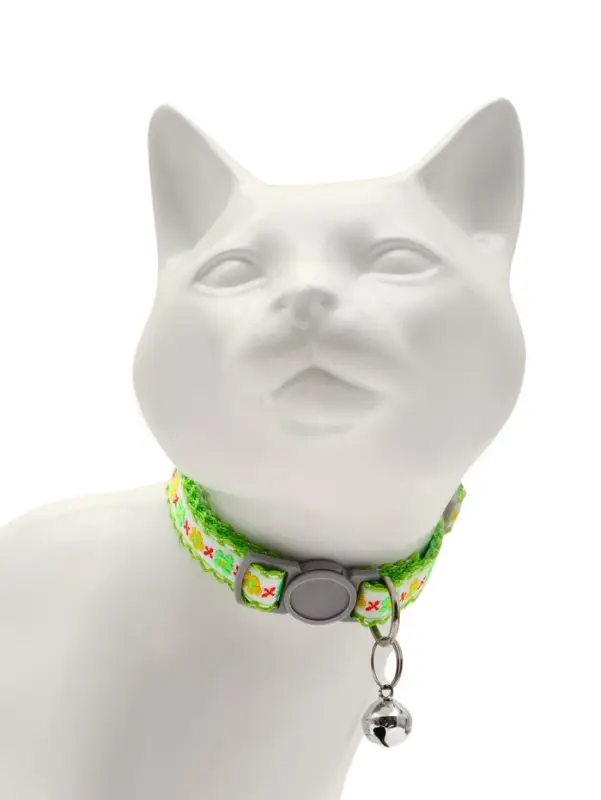 Набор ошейников для кошек &laquo;Пижон. По-полюшку&raquo;, 30&times;1 см, розовый, зелёный