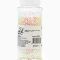 Конфетти &laquo;Шестиугольники&raquo; белые, голография, 0.1 см, 90 г