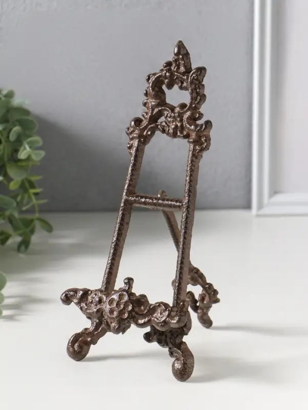 Фигурка - подставка для книг &laquo;Мольберт с узорами&raquo;, чугун, 23.5&times;10&times;4 см