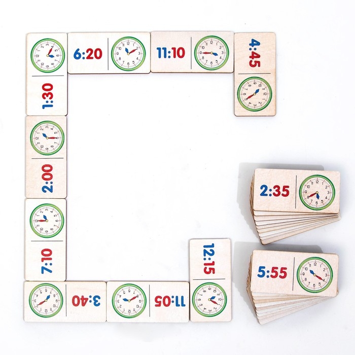 Домино, большое логическое «Который час?» Домино, большое логическое «Который час?»