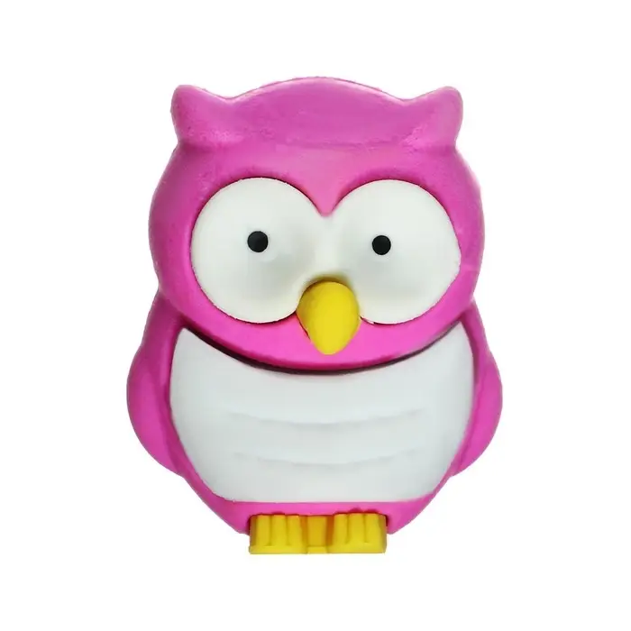 Ластик фигурный Ластик фигурный "Сова", в блистере, МИКС (штрихкод на штуке)