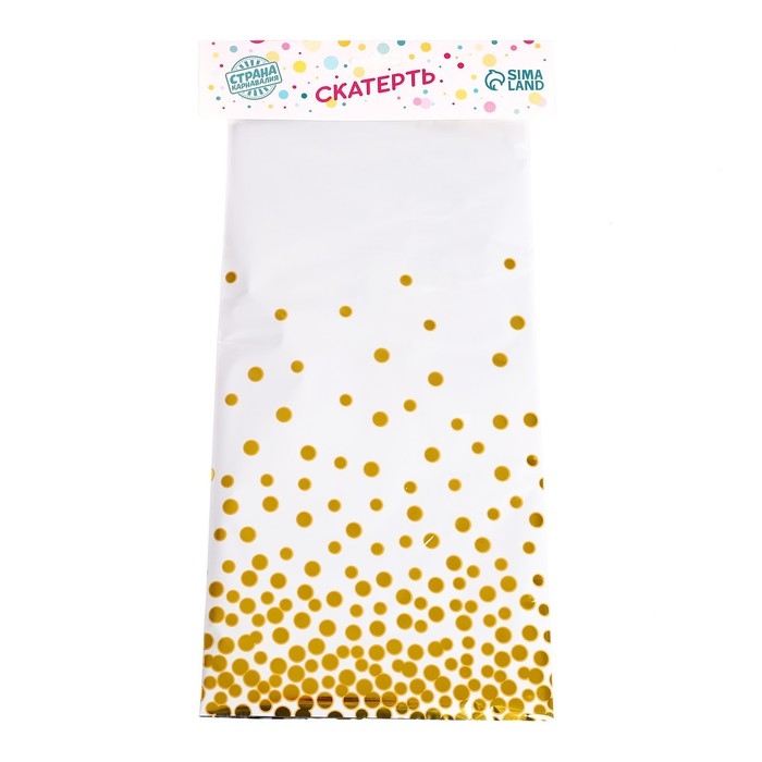 Скатерть «Конфетти» 137 × 183 см, цвет белый