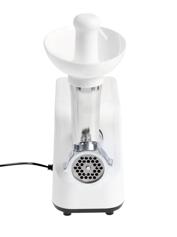 Мясорубка HomeStar STM-2039, 2000 Вт, 1.5 кг/мин, 2 диска, реверс, белая