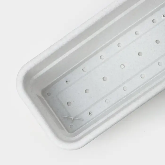 Ящик балконный для цветов, 16 л, 80&times;20&times;17.5 см, пластиковый, цвет мраморный