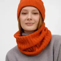 Снуд ComFleece, темно-оранжевый (кирпичный)