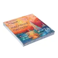 Пастель масляная 24 цветов, ЗХК &laquo;Сонет&raquo;, 10/69, круглая