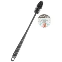 Ёршик для бутылочек и сосок Крошка Я силиконовый, 32.5 см, серый