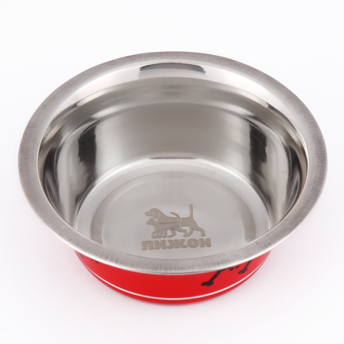 Миска цветная стандарт 350 мл, красная