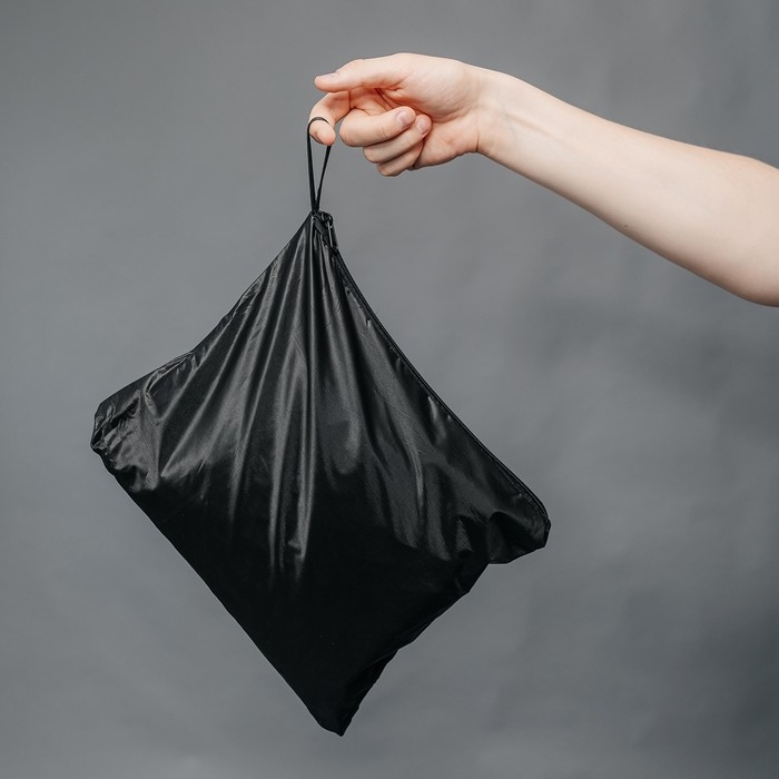 Дождевик взрослый мужской плащ DANGER, на молнии, размер 50-54, цвет чёрный Дождевик взрослый мужской плащ DANGER, на молнии, размер 50-54, цвет чёрный