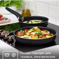 Набор посуды Ingenio Black 04238830 со съемной ручкой