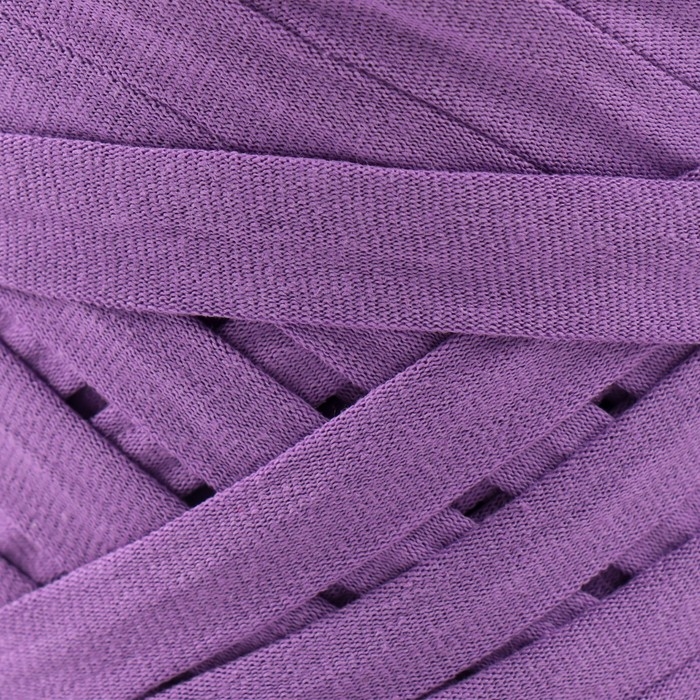 Трикотажная пряжа, ширина 7-9 мм, 100м/295 гр±10% (39 - темная сирень)