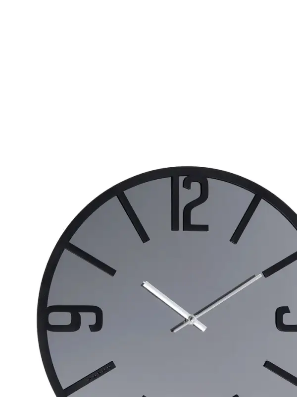 Часы настенные, интерьерные, бесшумные, d-40 см, металл с зеркалом