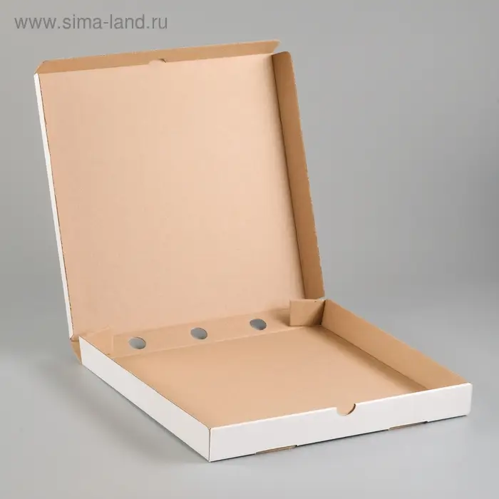 Коробка для пиццы, белая, 31 х 31 х 3,5 см Коробка для пиццы, белая, 31 х 31 х 3,5 см
