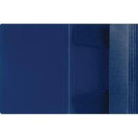 Папка на резинках Комус Шелк синяя