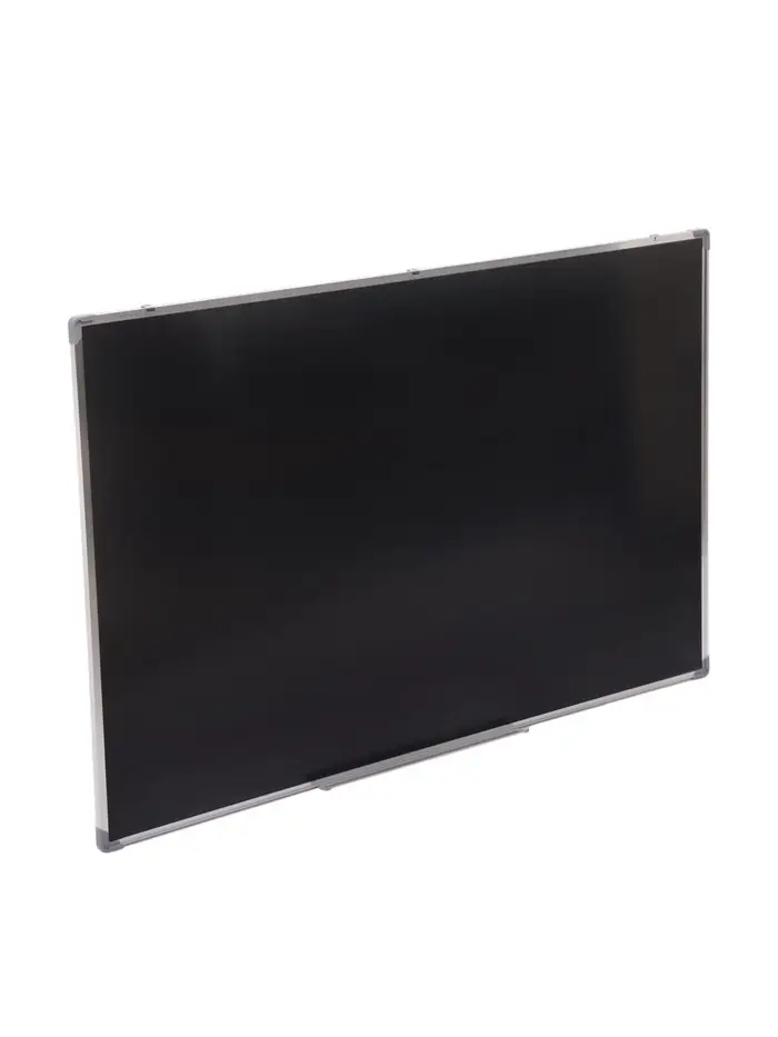 Доска магнитно-маркерная Calligrata, 100&times;150 см, черная, с полочкой, в алюминиевой рамке