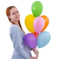 Воздушные шары латексные 7", пастель, 100 шт., МИКС