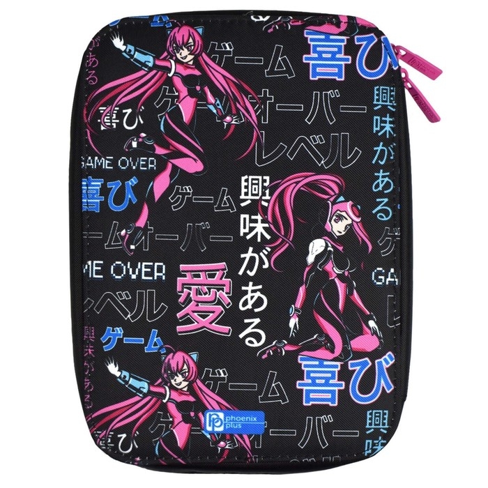 Пенал-футляр мягкий 165 х 235 х 30 мм, текстильный, Феникс Пенал-футляр мягкий 165 х 235 х 30 мм, текстильный, Феникс "Кибер-аниме" 64993